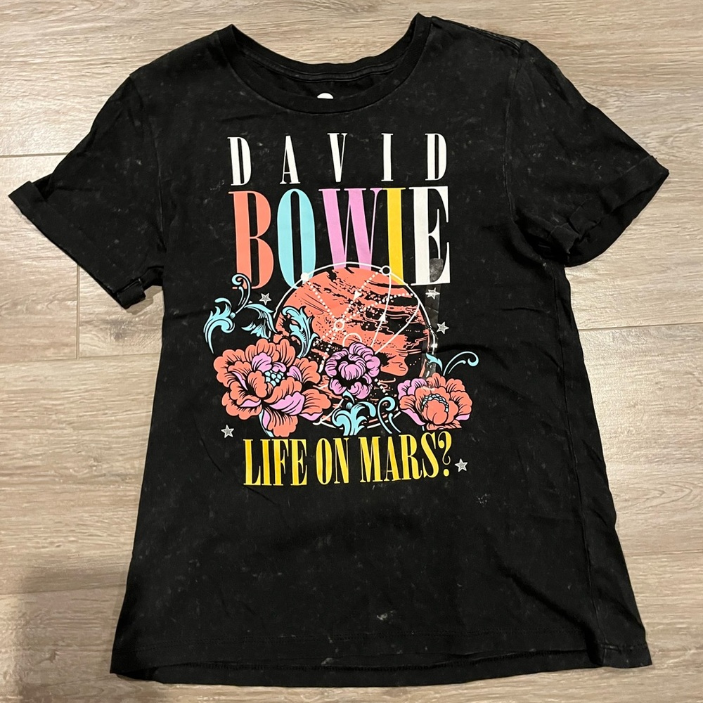 David Bowie tie dye t-shirt